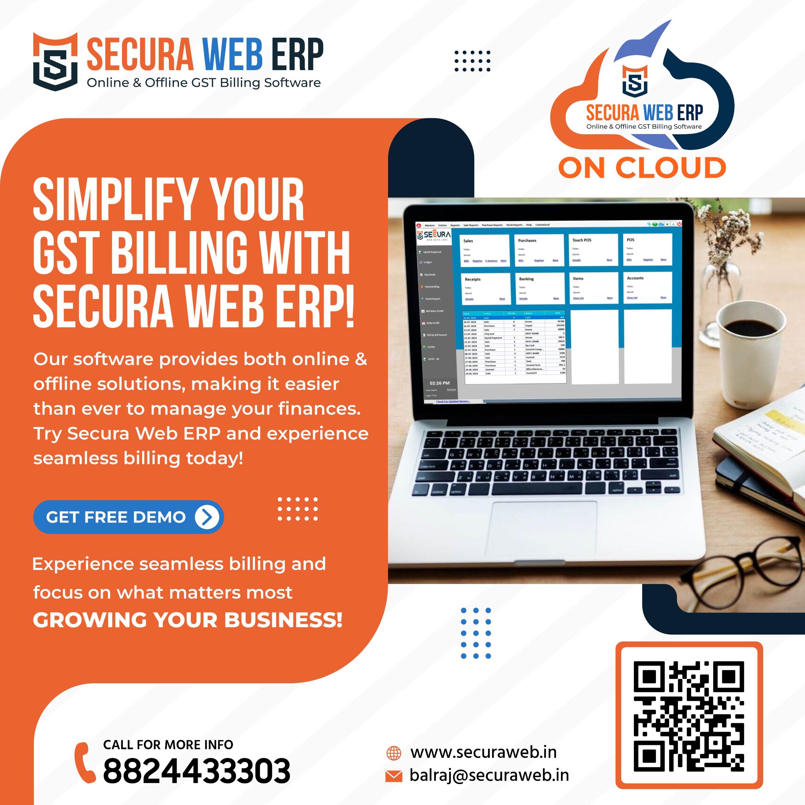 Secura Web ERP Billing Software